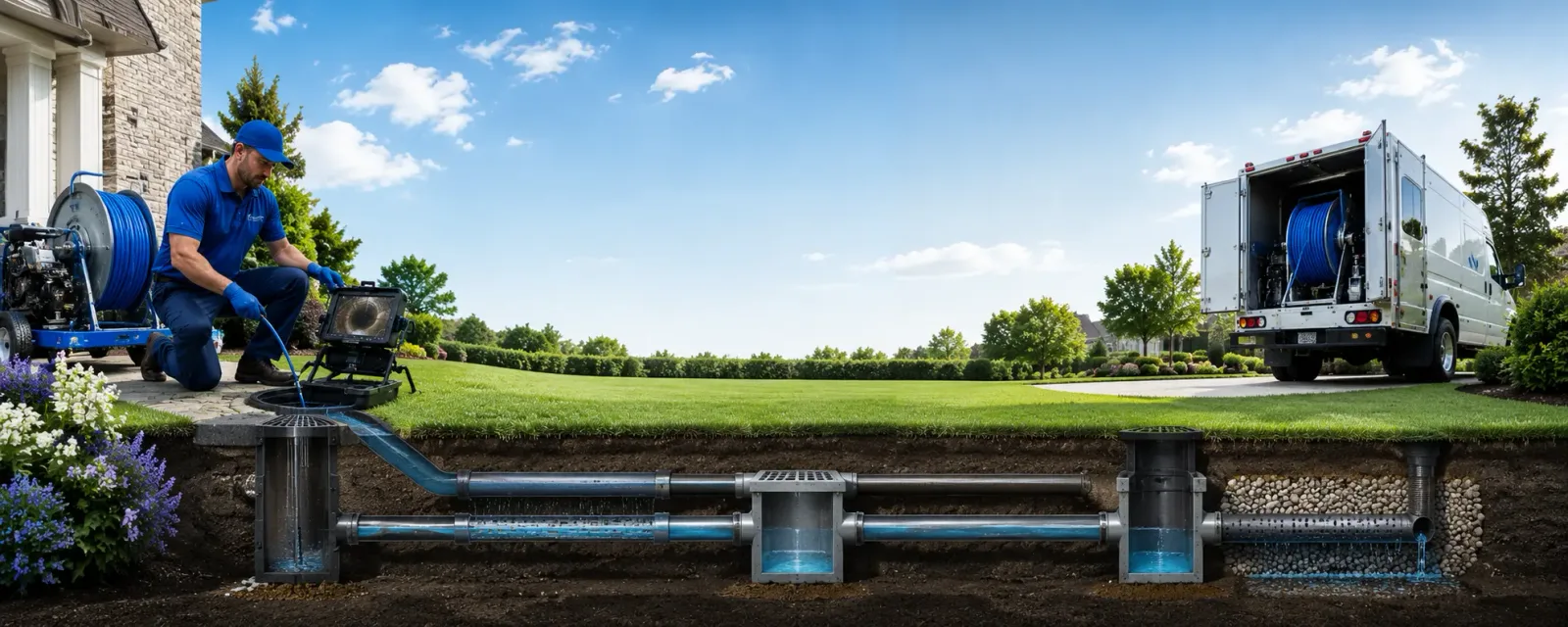 Outdoor drain cleaning information for Centerville, SD